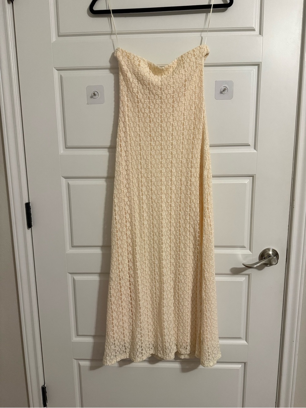 NWT Altar'd State Cream Textured Maxi Slip Dress